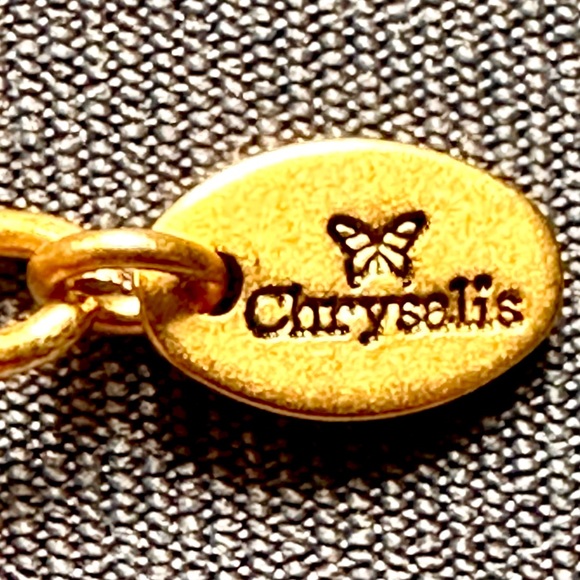 Chrysalis Silver Swarovski Red Crystal Necklace, NWOT, Perfect Condition, Signed - Picture 5 of 8